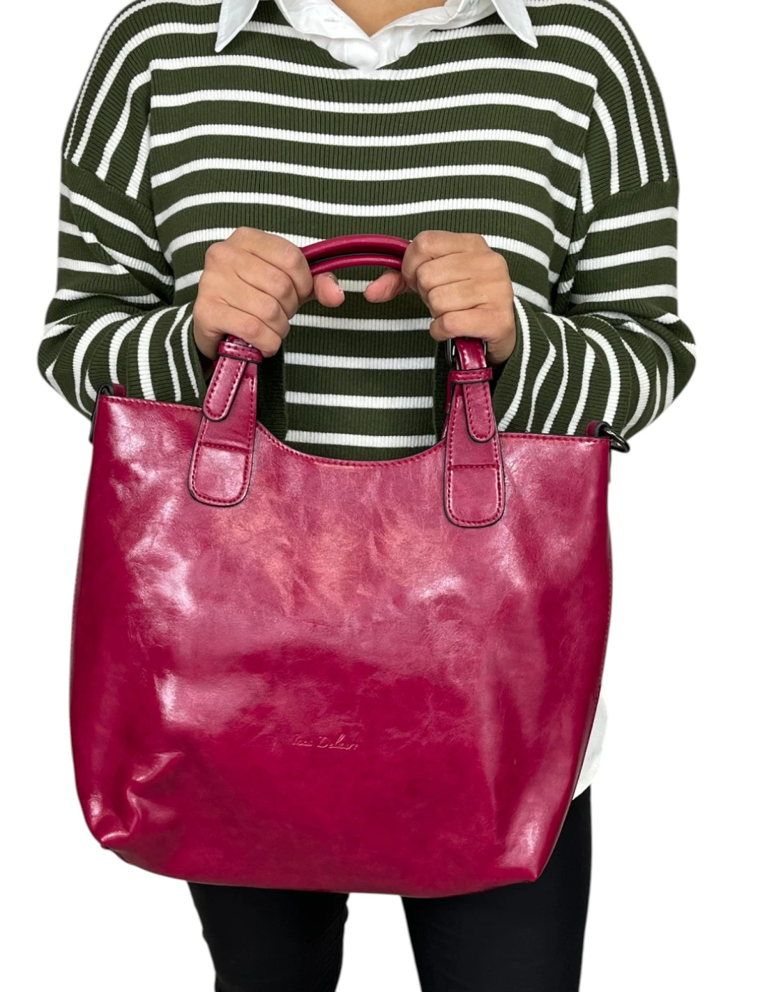 INES DELAURE 168168 FRAMBOISE - Sacs & Maroquinerie 4 INES DELAURE 168168 FRAMBOISE - Sacs & Maroquinerie – Image 4