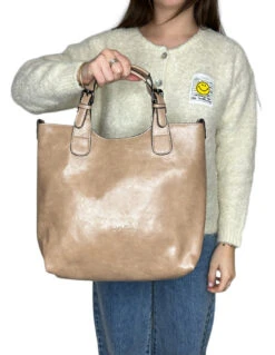 INES DELAURE 168168 TAUPE - Sacs & Maroquinerie