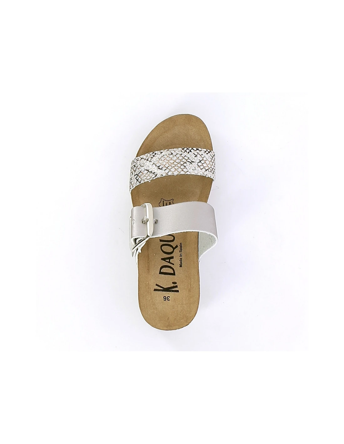 K DAQUES COPLA PYTON ARGENT - Sandales & Nu-pieds 5 K DAQUES COPLA PYTON ARGENT - Sandales & Nu-pieds – Image 5